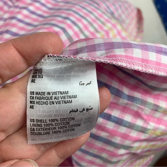 Charter Club women's XL gingham tiered midi dress sun sundress party new - Picture 8 of 11